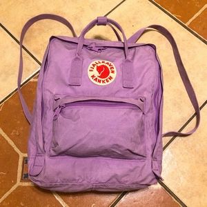 Lavender color Fjallraven Kanken Large Backpack